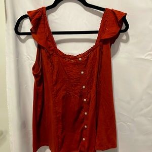 Rust color tank top